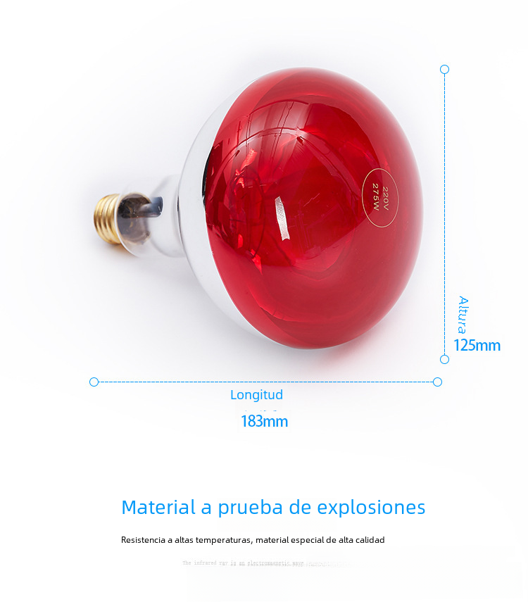 Infrared Therapy Red Light Heating Lamp