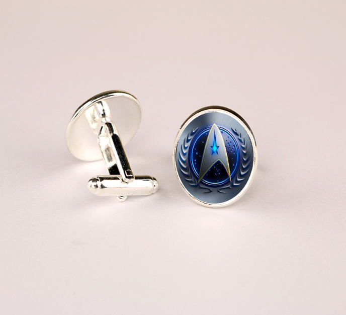 Gemstone Cufflinks for Men – Alloy Shirt Cufflinks in Silver & Bronze