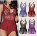 Damen Nachthemd aus Spitze und transparentem Stoff | Nachtwäsche & Dessous Kleid