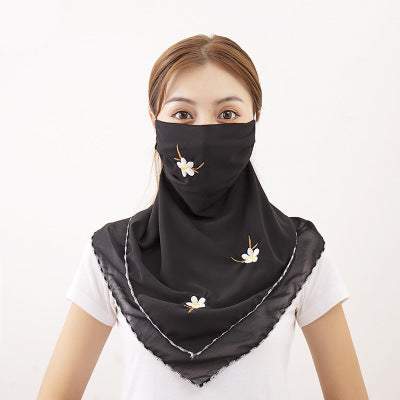 Women's UV Protection Chiffon Face Mask