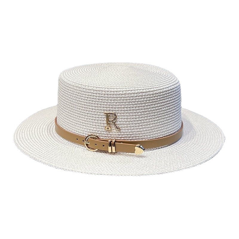 Women's Rhinestone Straw Sun Hat