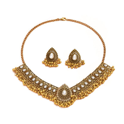 Bollywood Bridal Jewellery Set | Oxidised Statement Necklace, Earrings & Choker