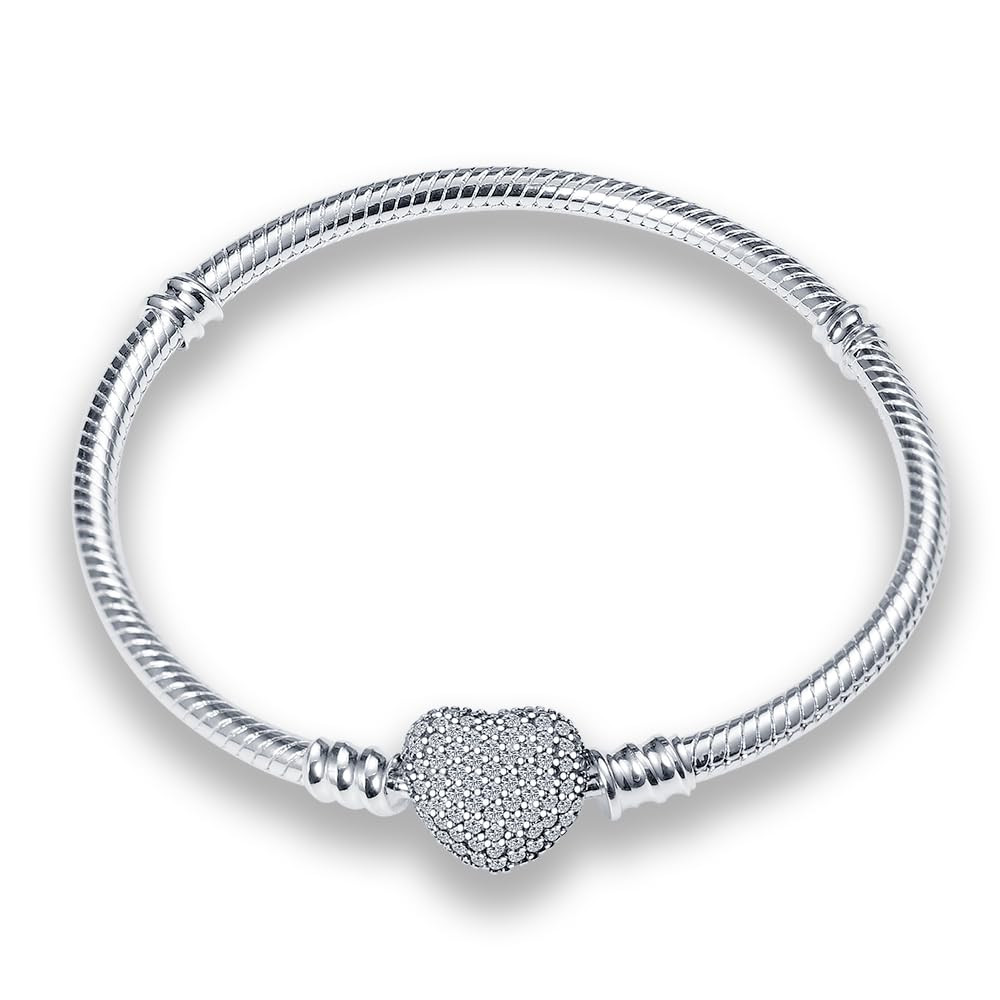 925er Sterling Silber Schlangenkette Armband für Damen