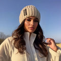 Women's Cashmere Knitted Hat | Autumn & Winter Beanie