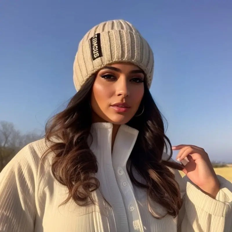 Women's Cashmere Knitted Hat | Autumn & Winter Beanie