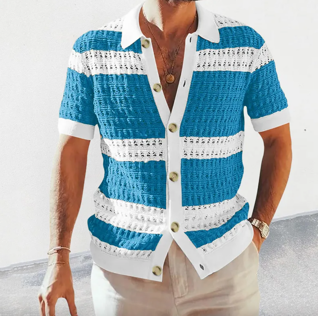 Men's Summer Collar Shirt – Smart Casual Button-Up in Multiple Colours | M–2XL