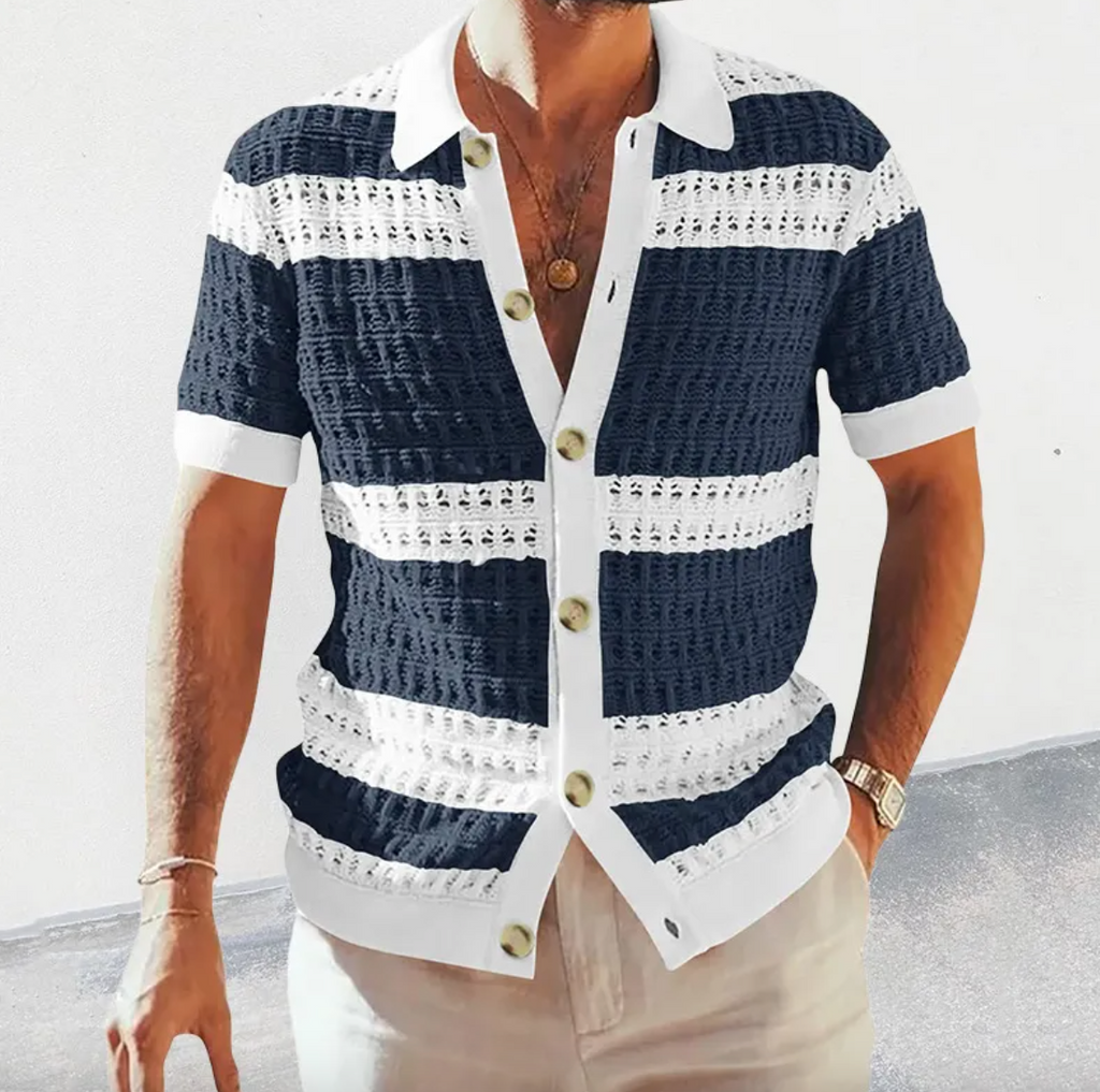 Men's Summer Collar Shirt – Smart Casual Button-Up in Multiple Colours | M–2XL