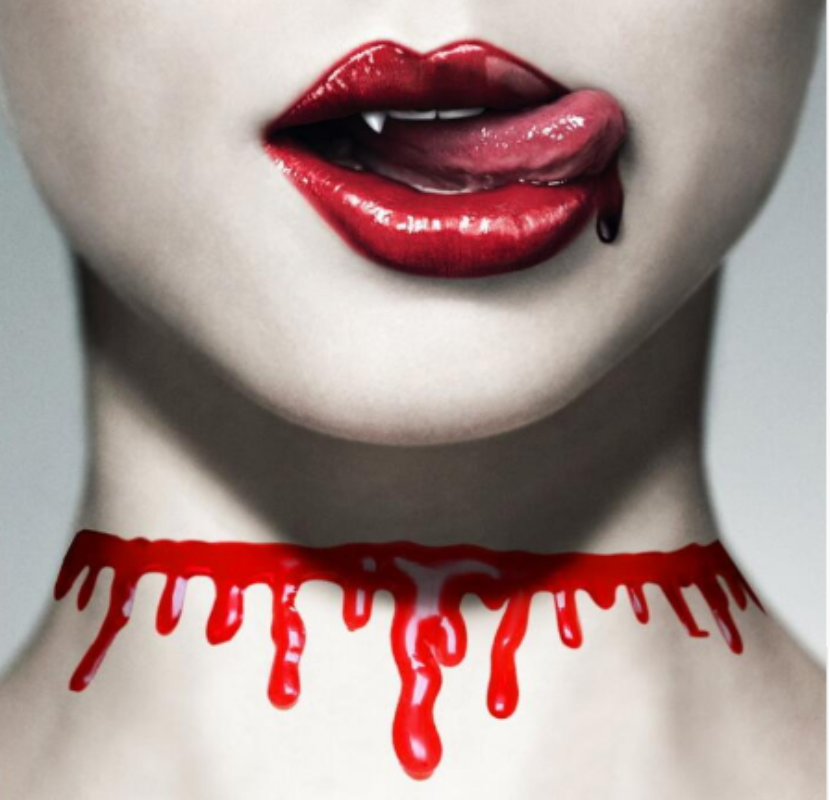 Gothic Blood Drop Choker Necklace