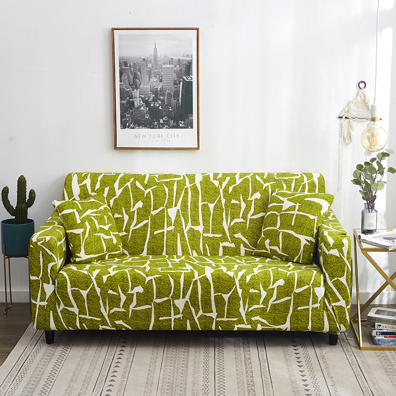 Geometric Stretch Sofa Cover
