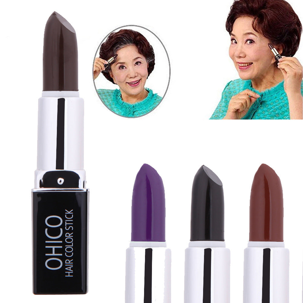 Lipstick Hair Dye Pen – Temporary Hair Wax Crayon for Instant Colour & Root Touch-Up