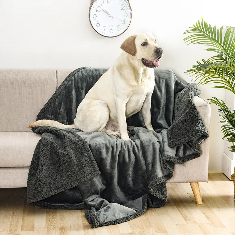 Flannel Sherpa Pet Blanket
