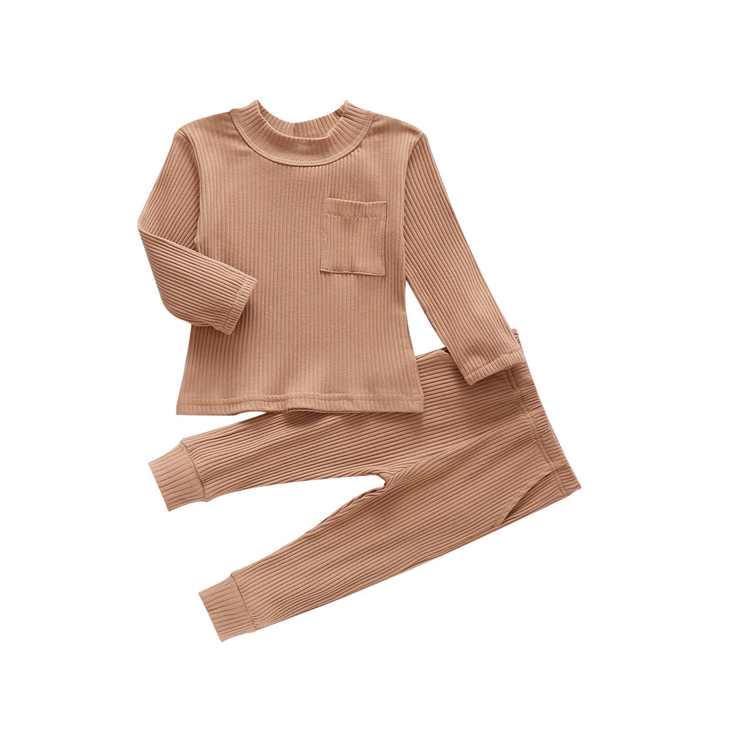Kids' Striped Long Sleeve Outfit Set
