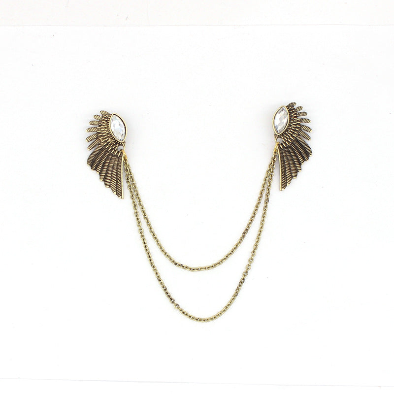 Angel Wings Brooch – Decorative Pin for Shirts, Suits & Cardigans