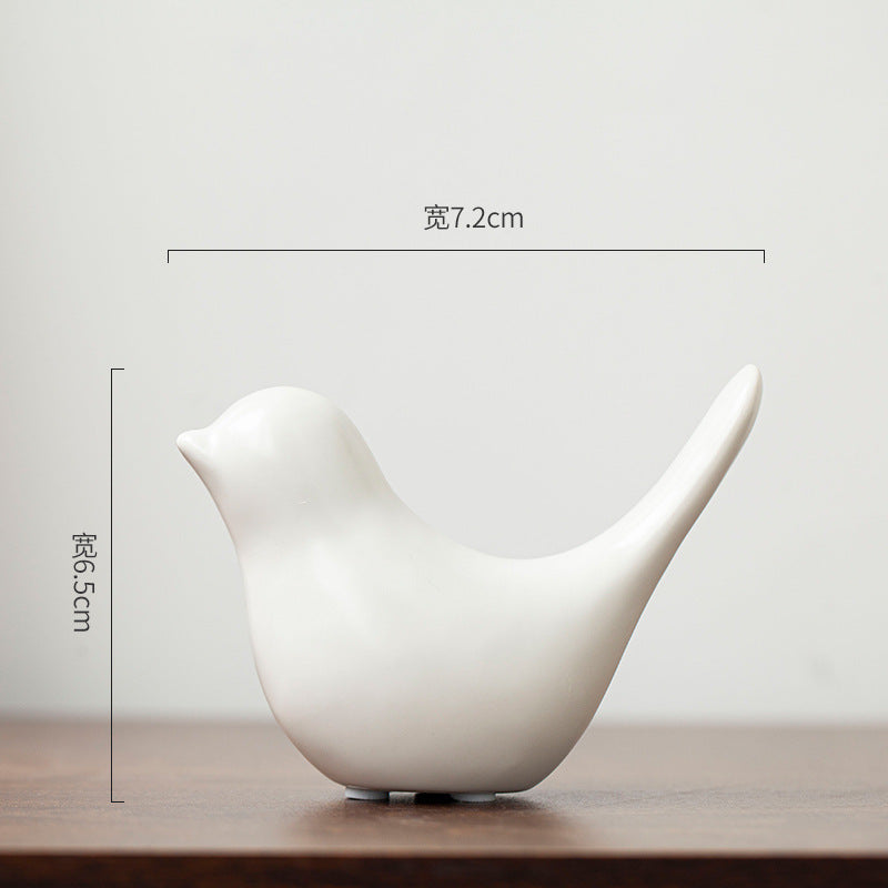Abstract Ceramic Bird Ornament