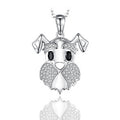 Sterling Silver Dog Pendant Necklace