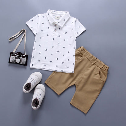 Boys' Summer Cotton T-Shirt & Shorts Set | Ages 1–4