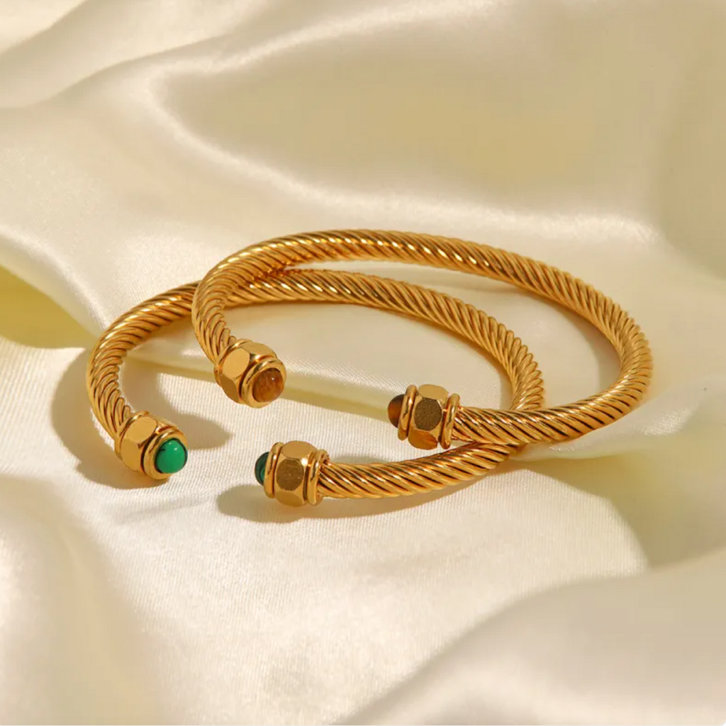 Bracelet fin en chaîne plaqué or pour femme