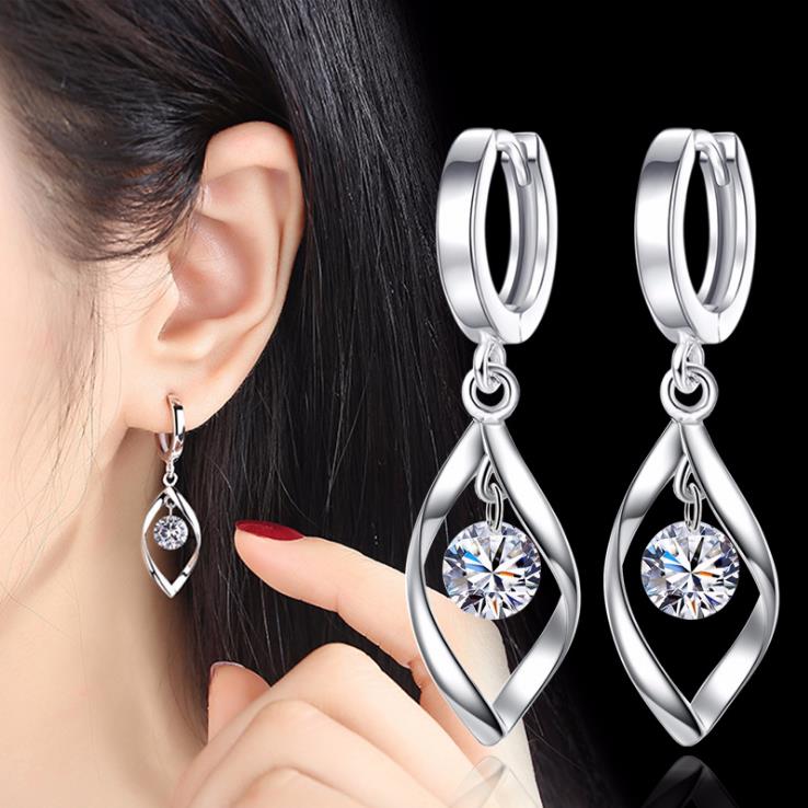 Rotating Pearl-Detail Drop Earrings