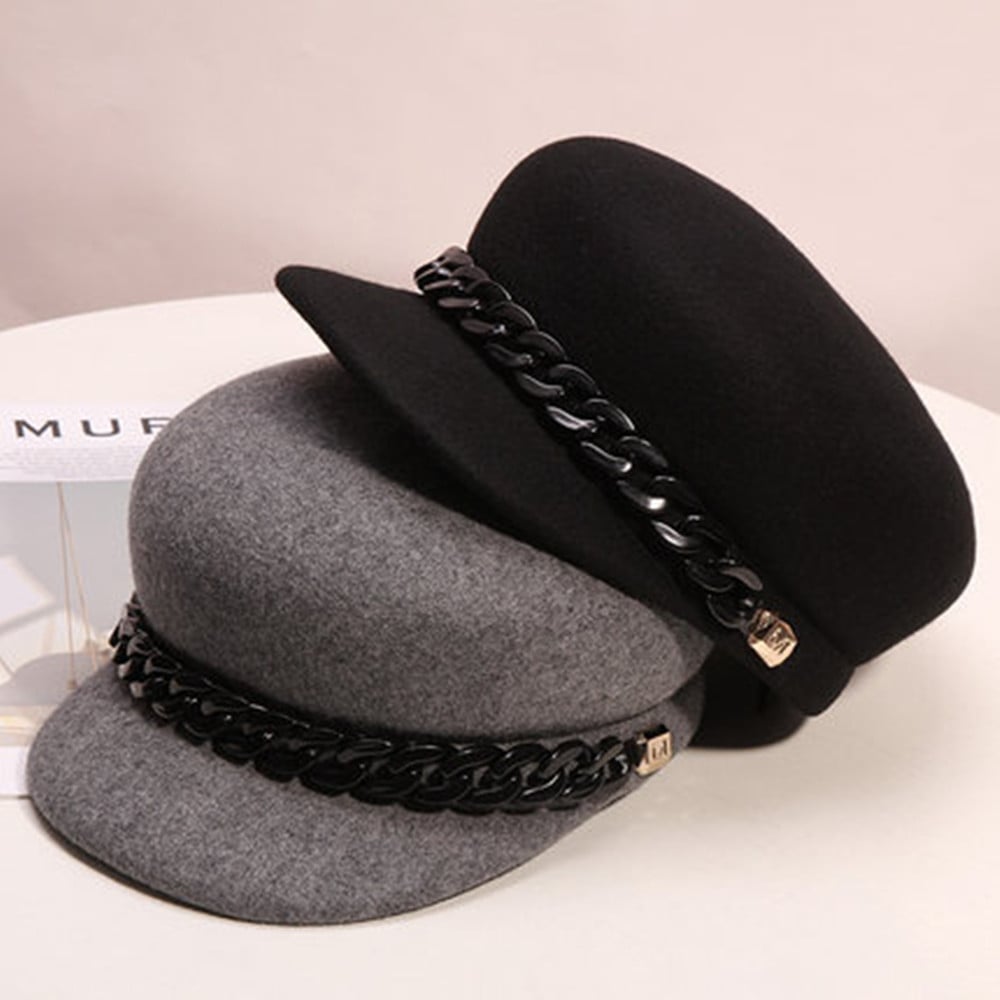 High-End Retro Wool Hat for Women