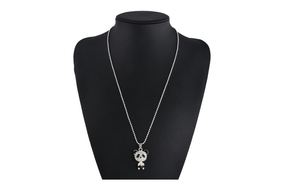 Layered Panda Pendant Necklace