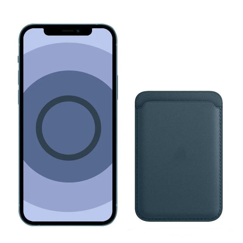Magnetic Leather Card Holder