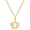 JELIOOMI Dynamic Crown Gold-Plated Necklace