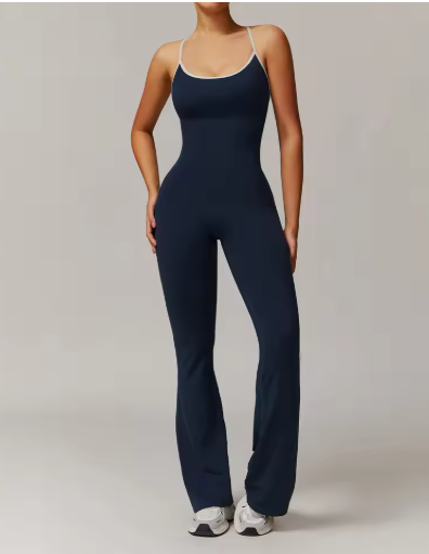 Women's Yoga & Fitness Jumpsuit | Long Pants Sports Bodysuit