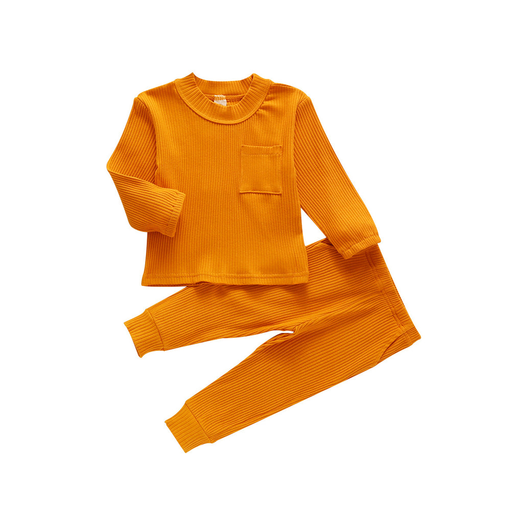 Kids' Striped Long Sleeve Outfit Set