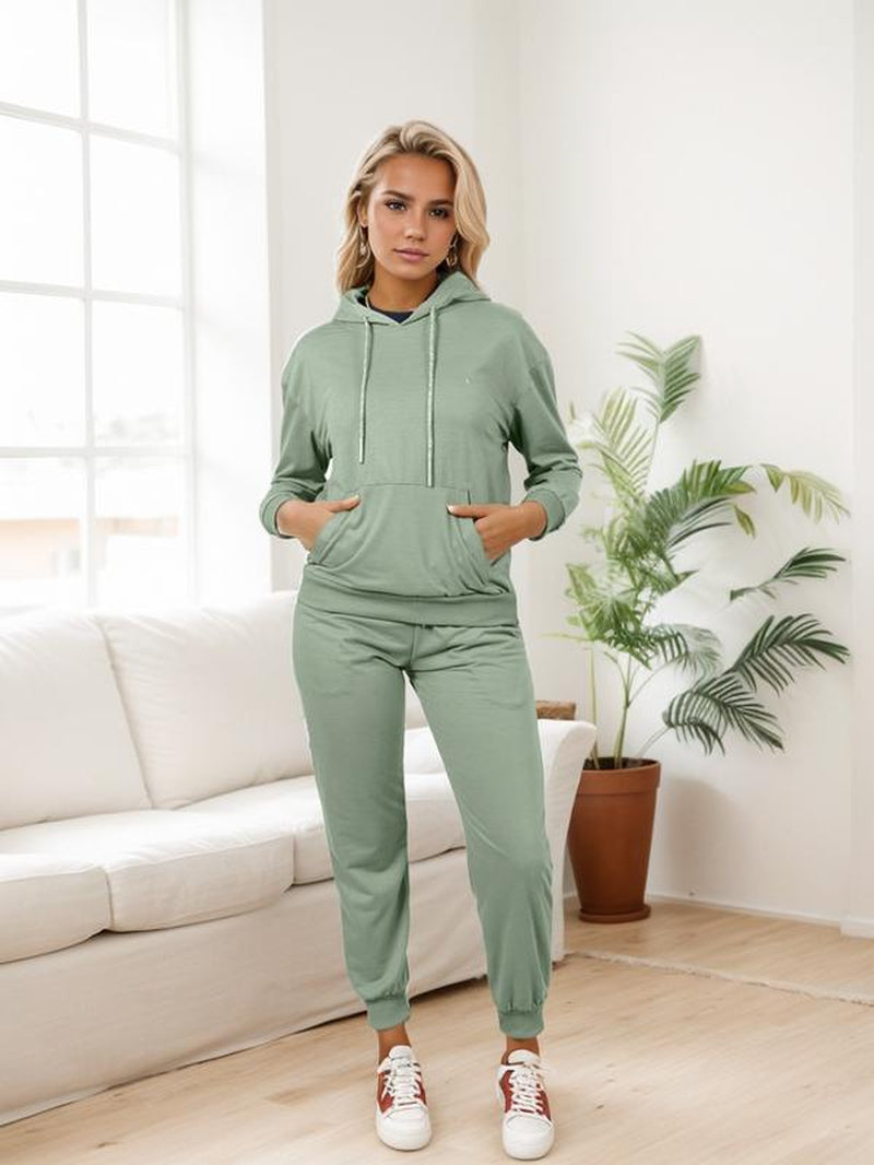 RED Marine Women's Hoodie Set – Long Sleeve Comfort Tracksuit in Multiple Colours