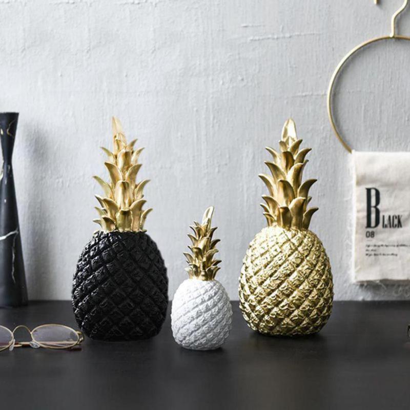 Pineapple Resin Ornament – Gold, White or Black