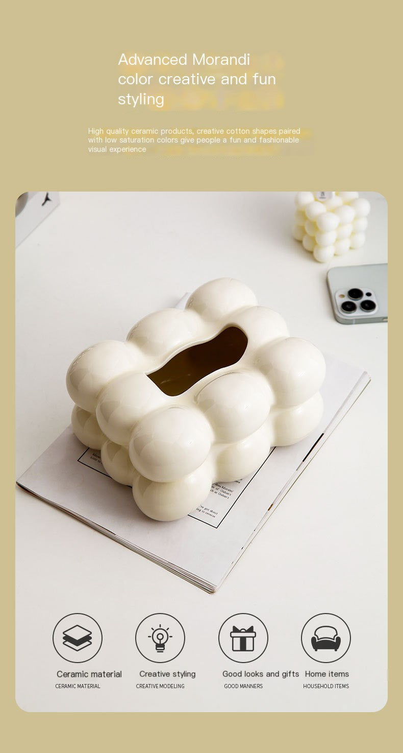 Aesthetic Tissue Box Cover – Cute Minimalist Home Decor