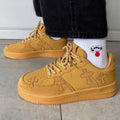 Wheat Retro Platform Trainers
