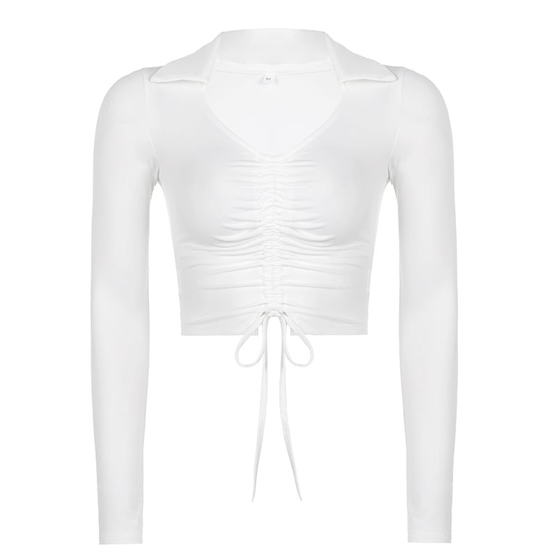Women's Smocked Long-Sleeve Top