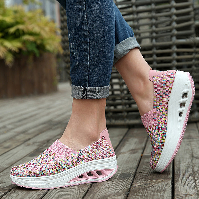 Women's Casual Breathable Canvas Trainers | Lightweight Sports Shoes