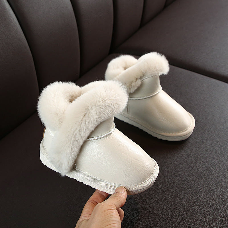 Kids' Cotton-Lined Snow Boots