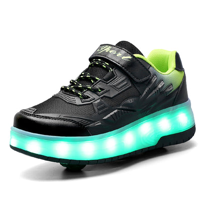 Kids' 2-in-1 Roller Skate Sneakers – Outdoor Adventure Roller Shoes