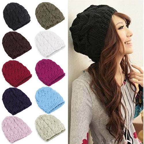 Women's Knitted Pompom Beanie | Pineapple & Cable Knit