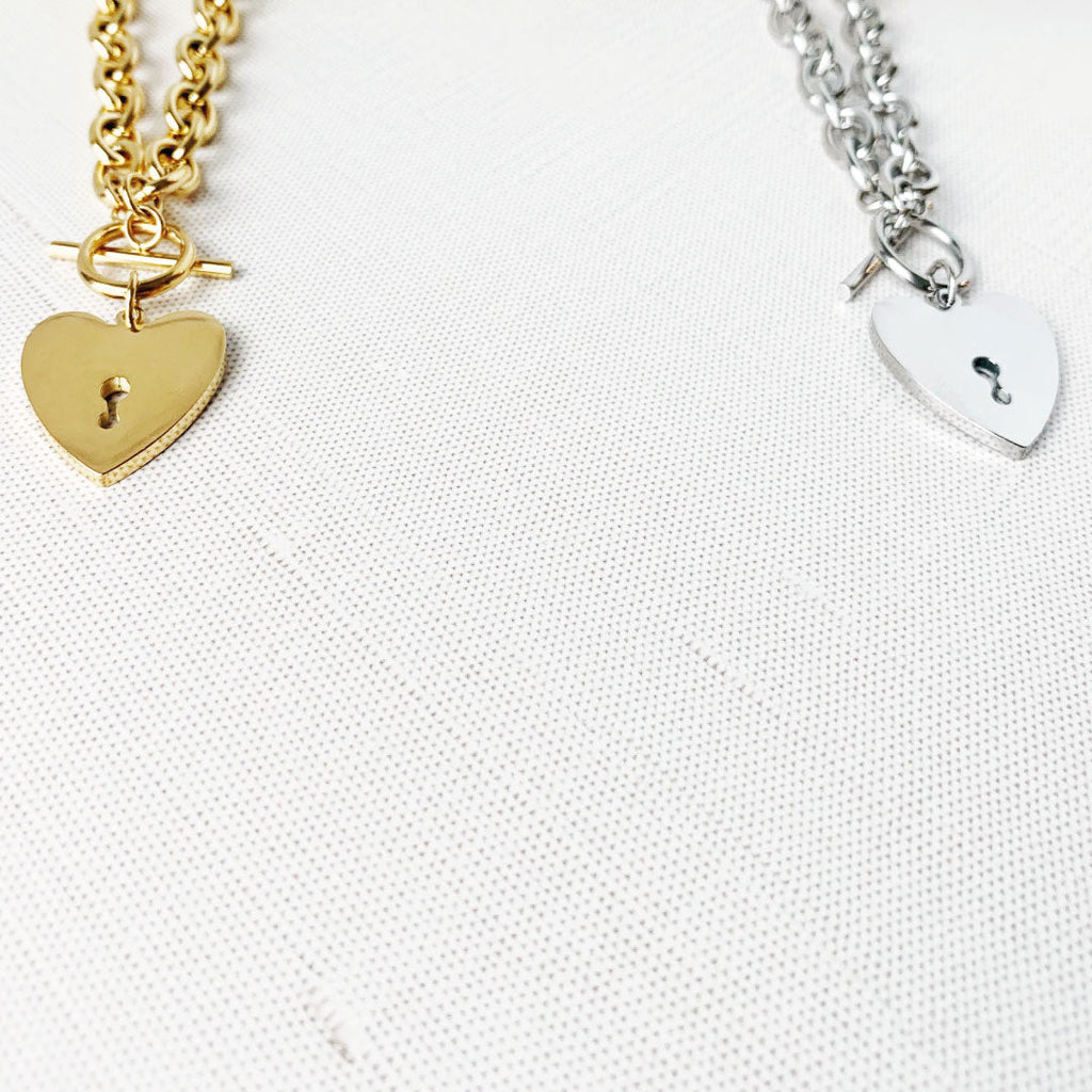 Casie Heart Toggle Necklace