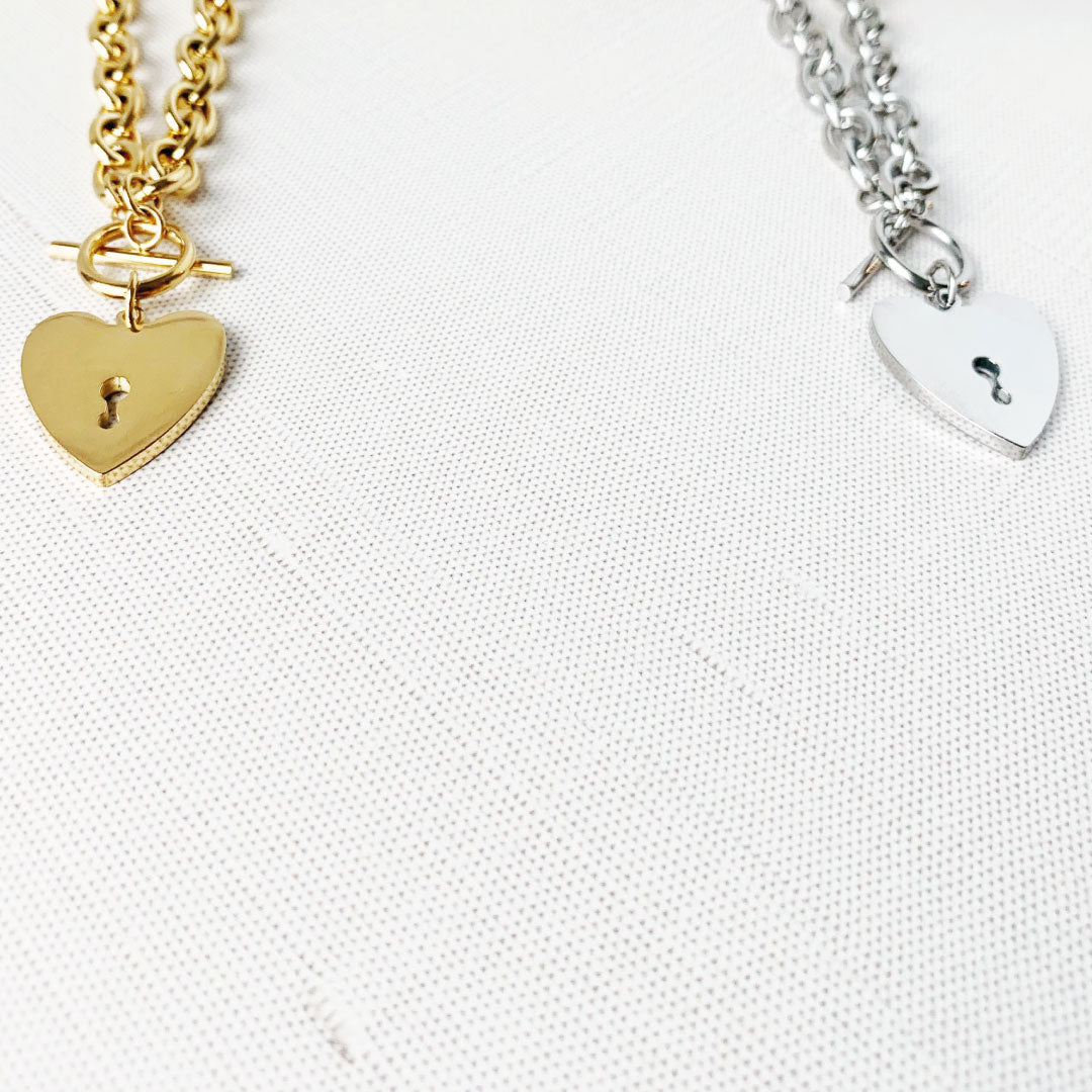 Casie Heart Toggle Necklace