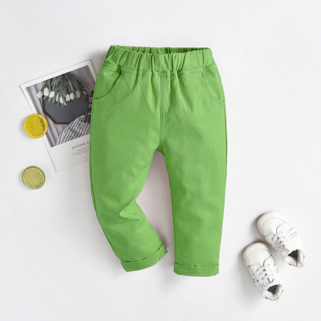 Kids' Cotton Casual School Uniform Trousers