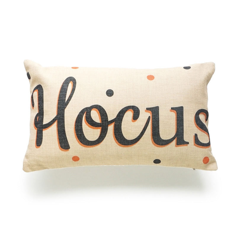 Halloween Cotton-Linen Cushion Cover