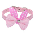 Knitted Bow Pet Collar