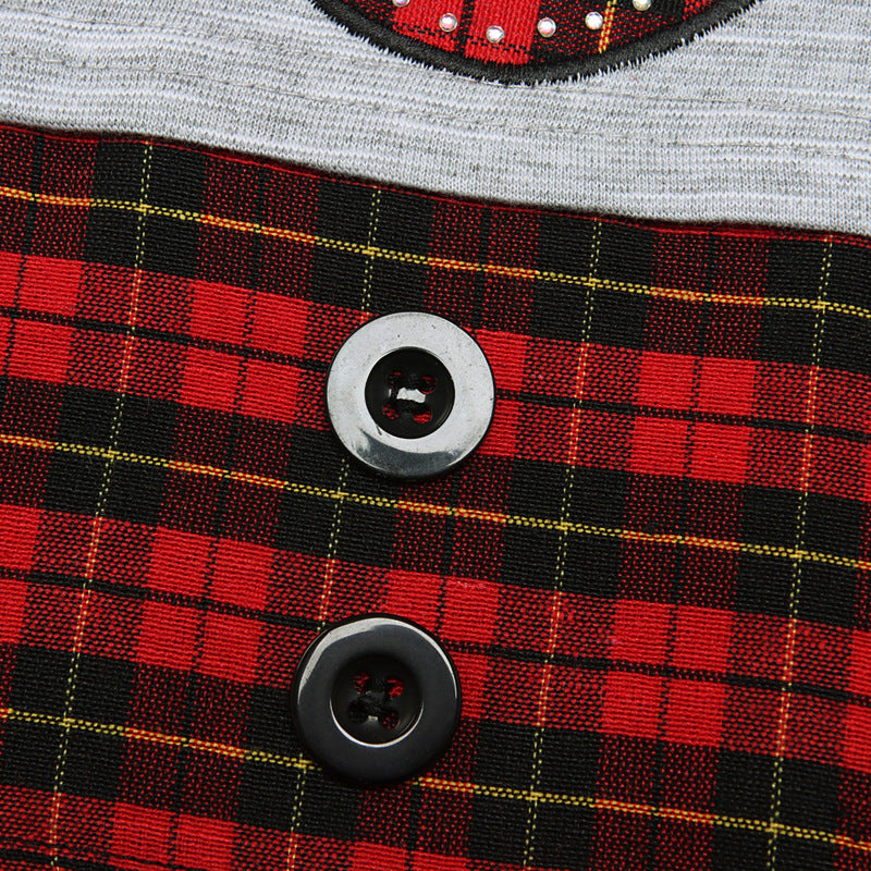 Girls' Clothing, Reindeer Apparel, Checkered Tops