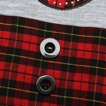 Girls' Clothing, Reindeer Apparel, Checkered Tops
