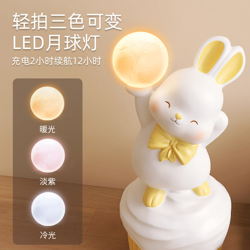 Large Rabbit Decor Floor Lamp for Living Room