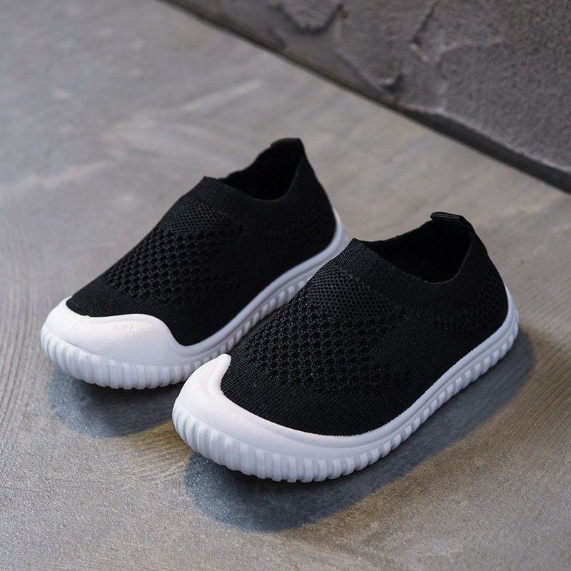 Kids' Soft Sole Indoor Shoes – Breathable Slip-On