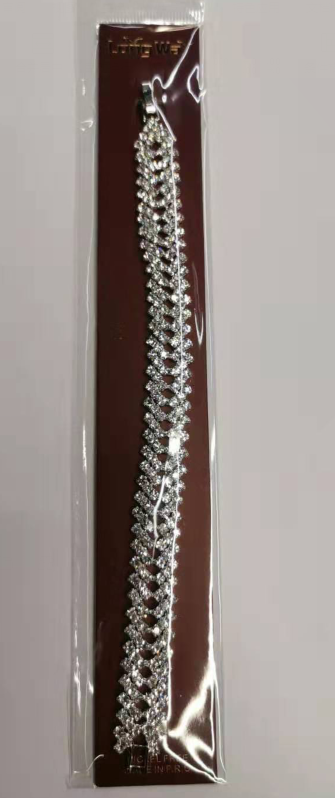 Silver Rhinestone Bracelet for Women