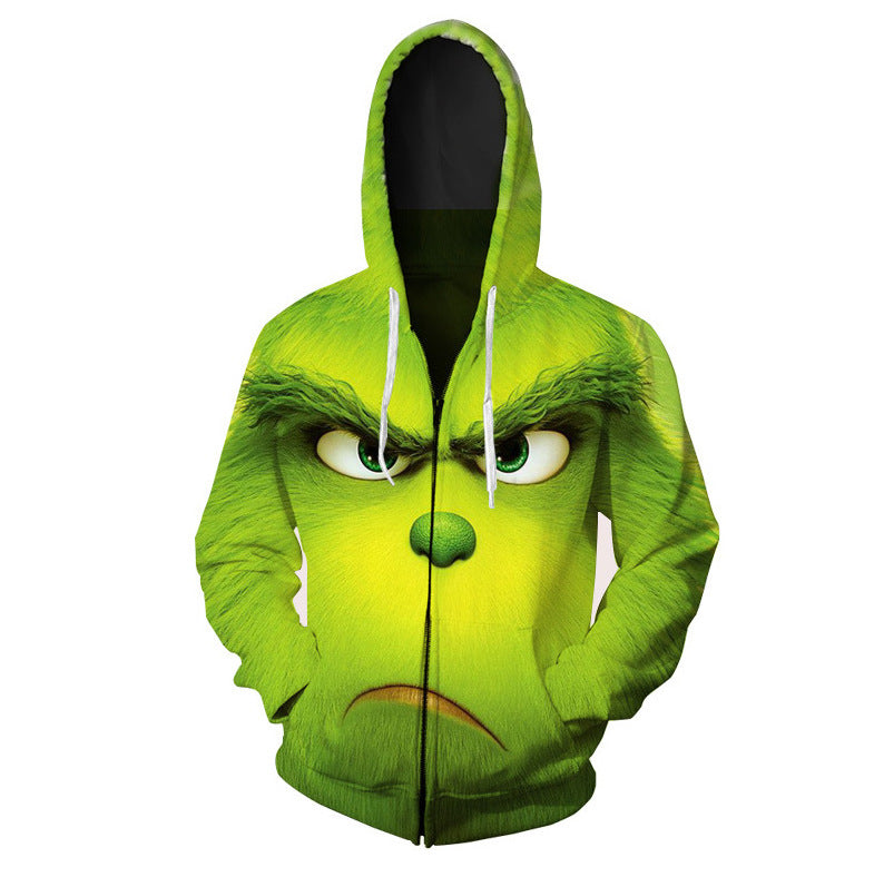 Green Christmas Graphic Hoodie