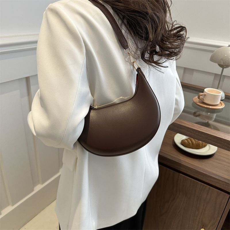 Women’s Textured Crescent Shoulder Bag