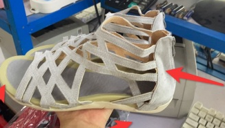 Women's Cross-Strap Peep-Toe Wedge Sandals